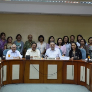 Multi-stakeholders pose with legislators and staff of House Committees on Food Security, Agriculture and Rural Development after the Legislative Forum on Organic Agriculture and Rural Development last November 10, 2015. (file photo, Green Action PH)